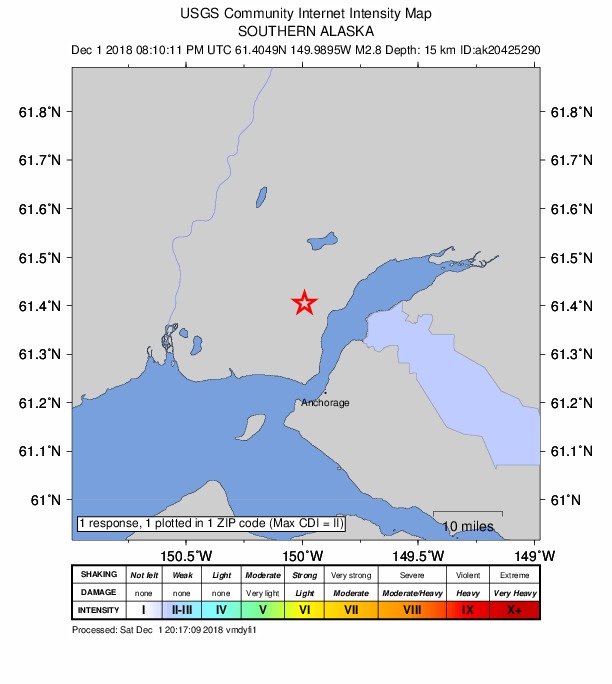 Did You Feel It? map: shaking reported by the public