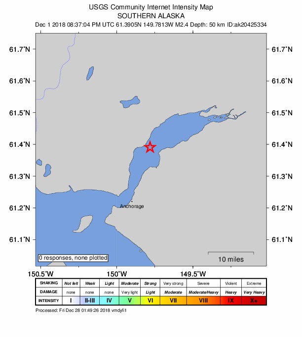 Did You Feel It? map: shaking reported by the public