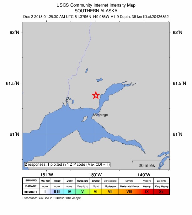 Did You Feel It? map: shaking reported by the public