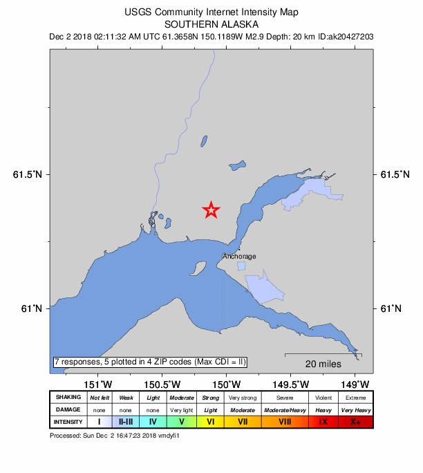 Did You Feel It? map: shaking reported by the public