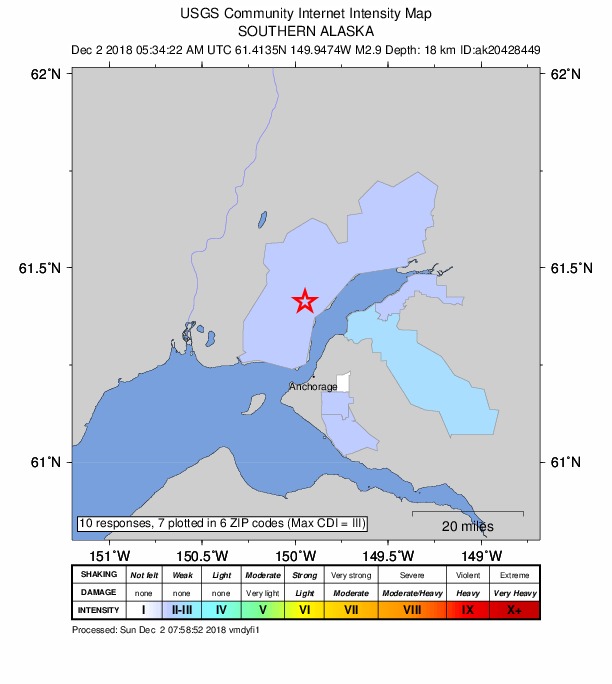 Did You Feel It? map: shaking reported by the public