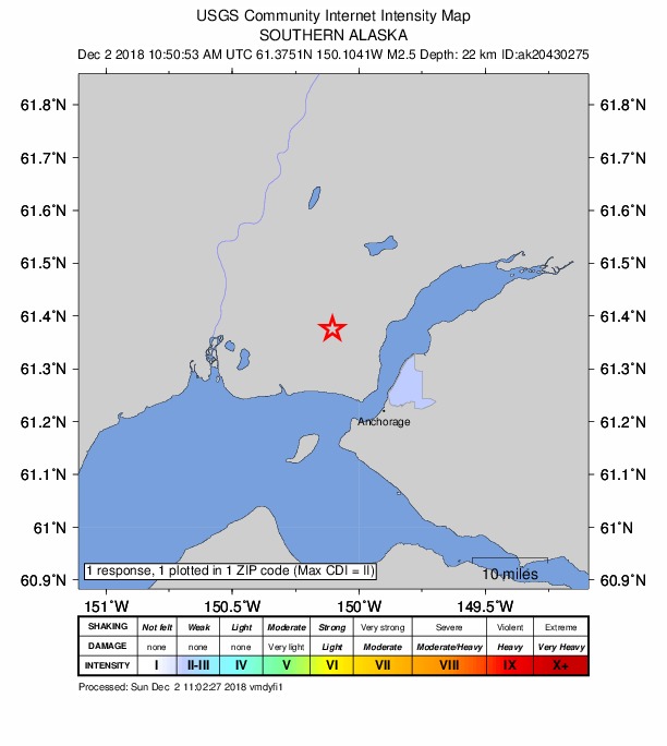 Did You Feel It? map: shaking reported by the public