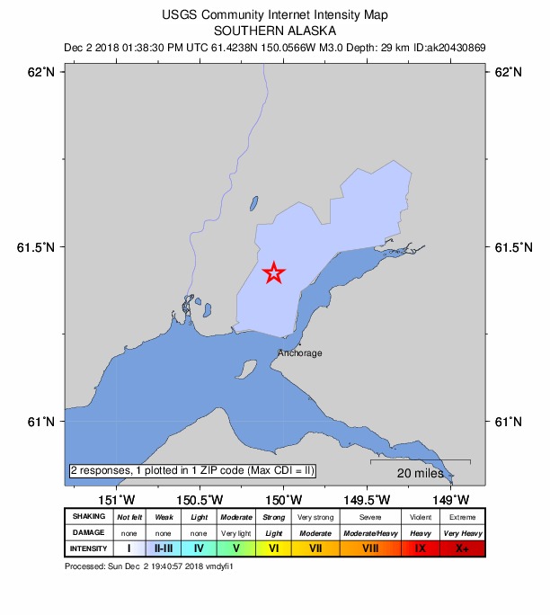 Did You Feel It? map: shaking reported by the public