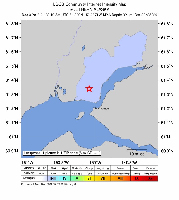 Did You Feel It? map: shaking reported by the public