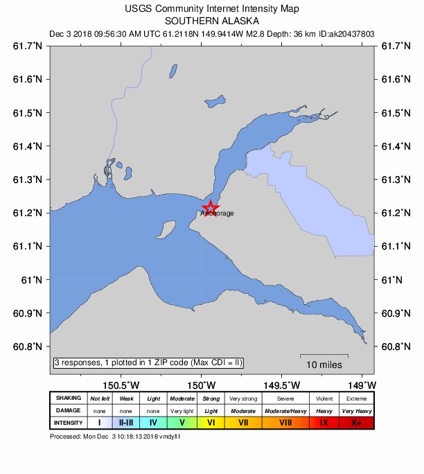 Did You Feel It? map: shaking reported by the public