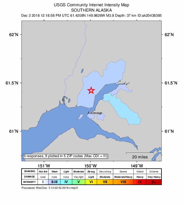 Did You Feel It? map: shaking reported by the public
