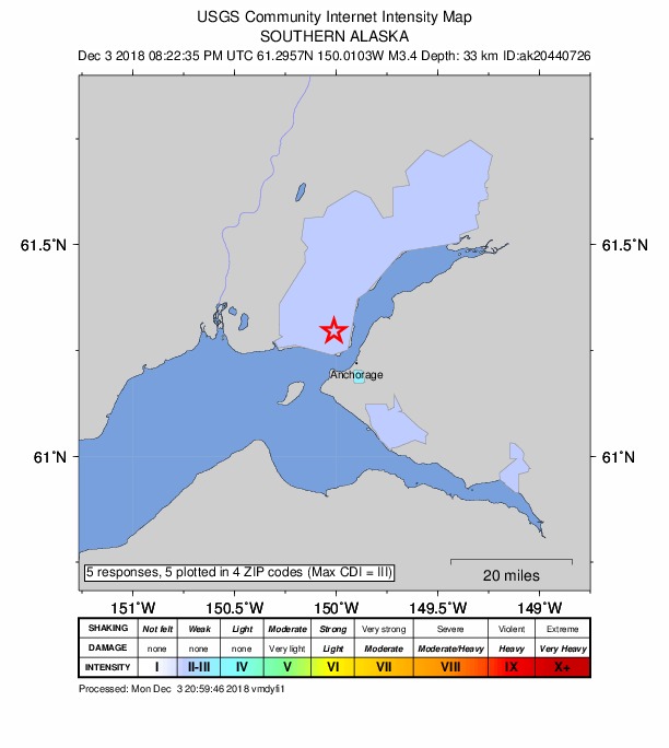 Did You Feel It? map: shaking reported by the public