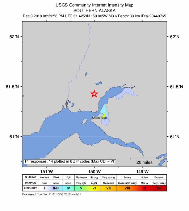 Did You Feel It? map: shaking reported by the public