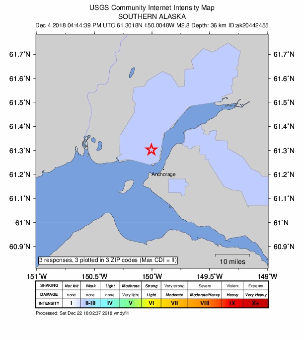 Did You Feel It? map: shaking reported by the public