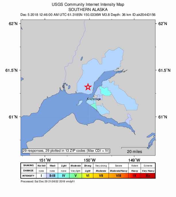 Did You Feel It? map: shaking reported by the public