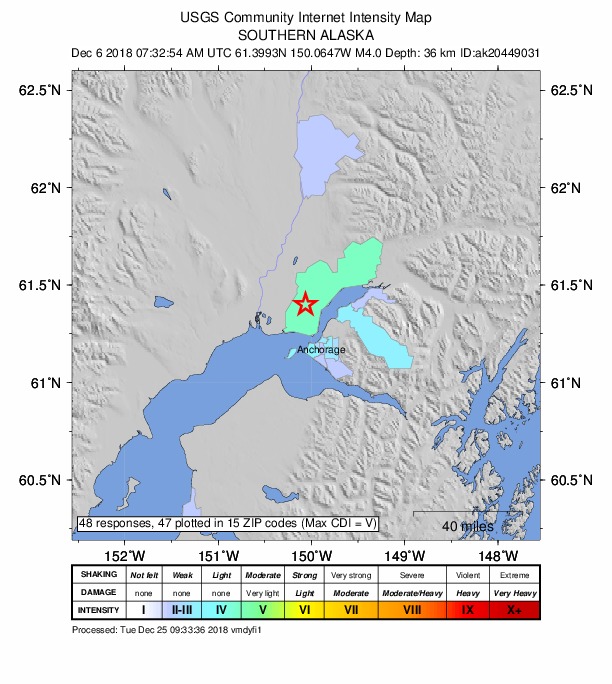 Did You Feel It? map: shaking reported by the public
