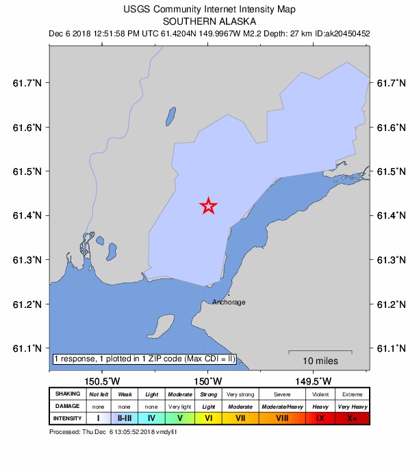 Did You Feel It? map: shaking reported by the public