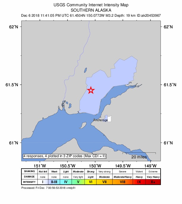Did You Feel It? map: shaking reported by the public