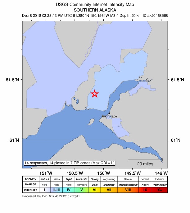 Did You Feel It? map: shaking reported by the public