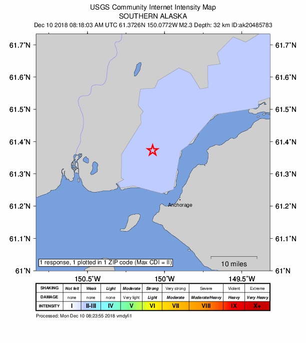Did You Feel It? map: shaking reported by the public