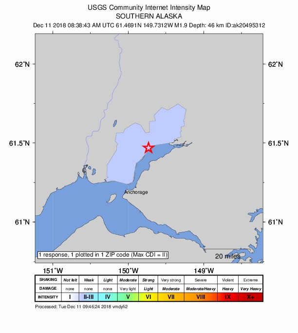 Did You Feel It? map: shaking reported by the public