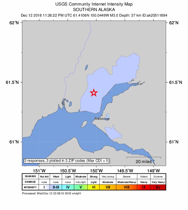 Did You Feel It? map: shaking reported by the public