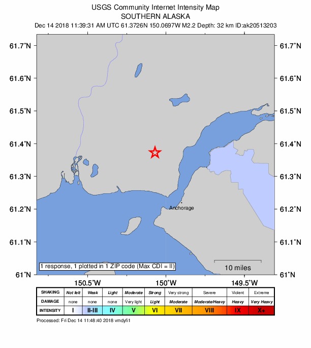 Did You Feel It? map: shaking reported by the public
