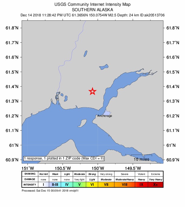 Did You Feel It? map: shaking reported by the public
