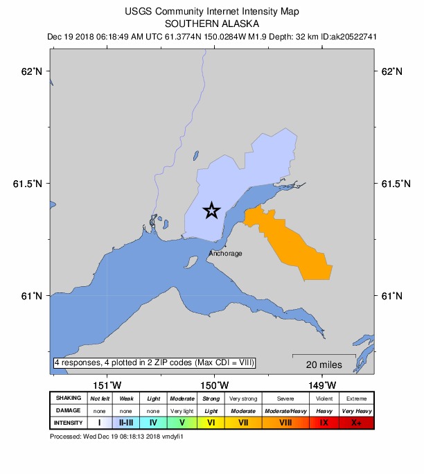 Did You Feel It? map: shaking reported by the public