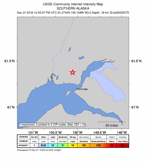 Did You Feel It? map: shaking reported by the public