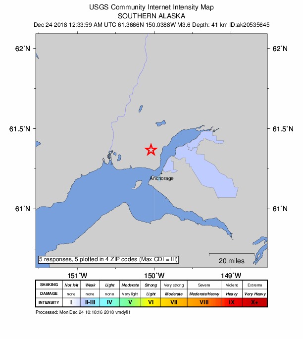 Did You Feel It? map: shaking reported by the public