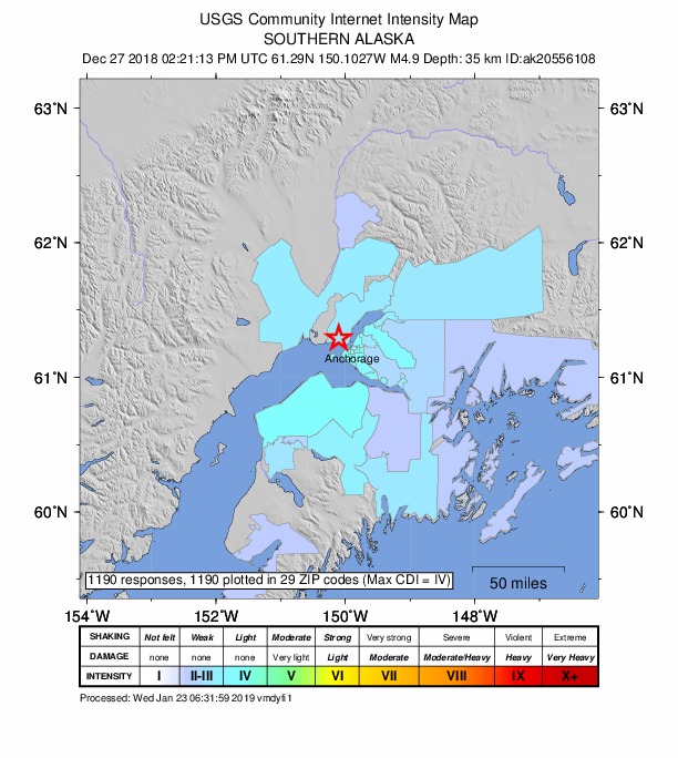 Did You Feel It? map: shaking reported by the public