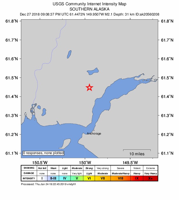 Did You Feel It? map: shaking reported by the public