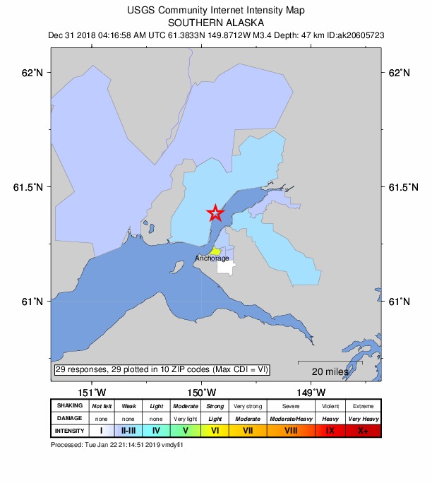 Did You Feel It? map: shaking reported by the public