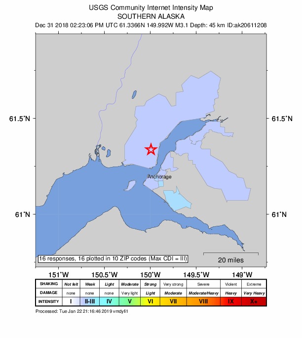 Did You Feel It? map: shaking reported by the public