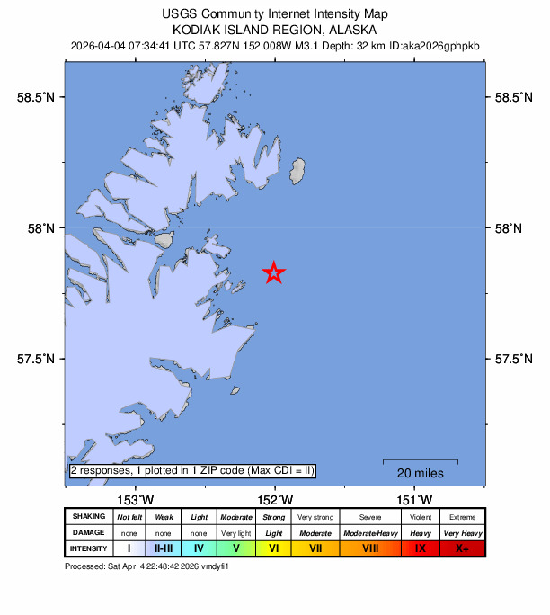 Did You Feel It? map: shaking reported by the public