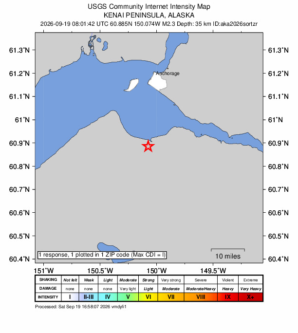 Did You Feel It? map: shaking reported by the public