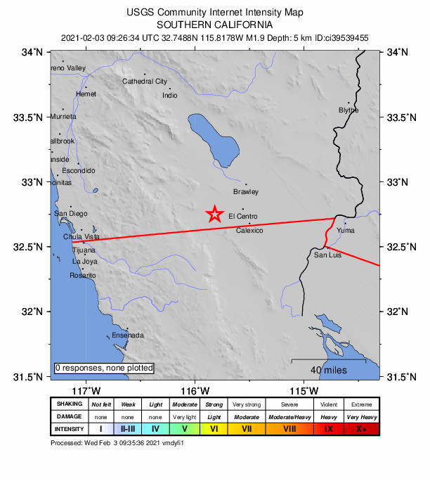 Did You Feel It? map: shaking reported by the public
