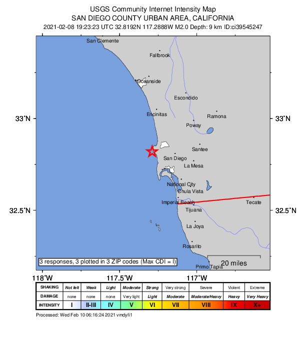 Did You Feel It? map: shaking reported by the public