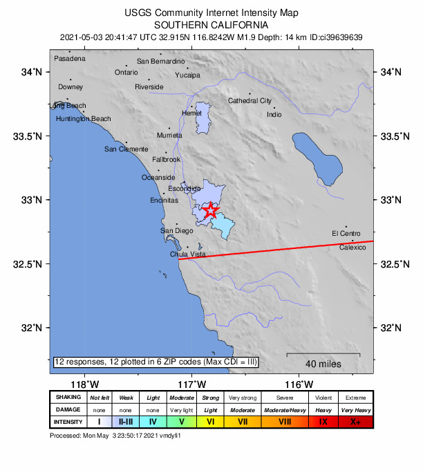 Did You Feel It? map: shaking reported by the public