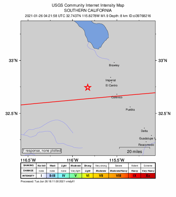 Did You Feel It? map: shaking reported by the public