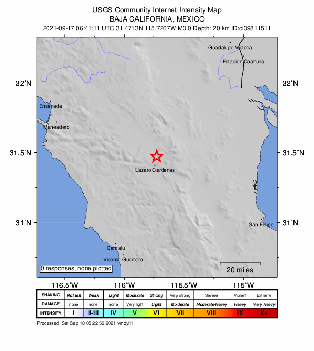 Did You Feel It? map: shaking reported by the public
