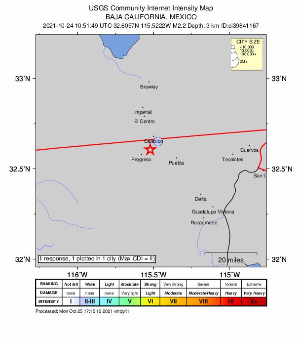 Did You Feel It? map: shaking reported by the public