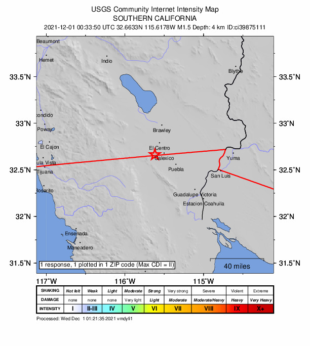 Did You Feel It? map: shaking reported by the public
