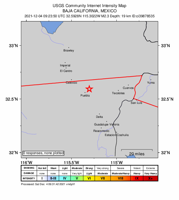 Did You Feel It? map: shaking reported by the public