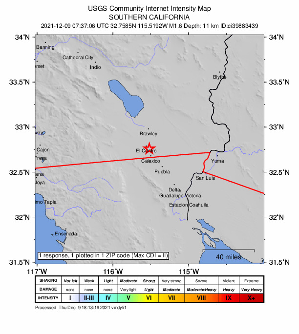 Did You Feel It? map: shaking reported by the public