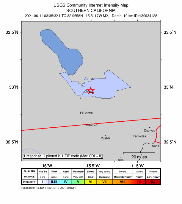 Did You Feel It? map: shaking reported by the public