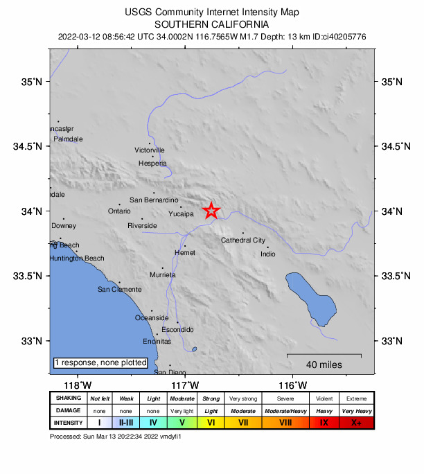 Did You Feel It? map: shaking reported by the public