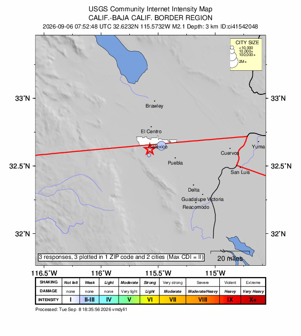 Did You Feel It? map: shaking reported by the public