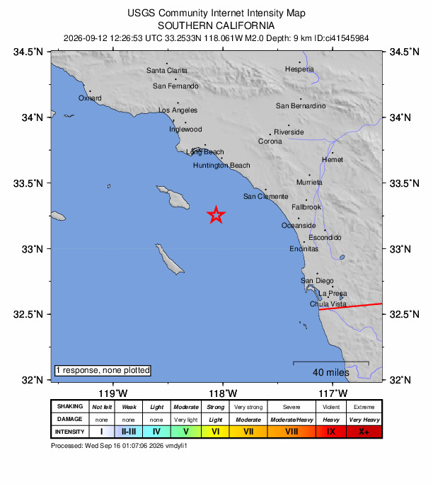 Did You Feel It? map: shaking reported by the public
