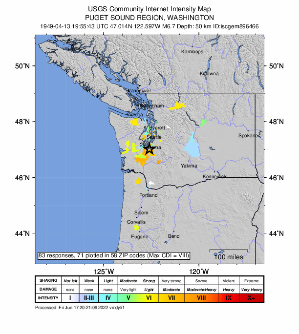 Did You Feel It? map: shaking reported by the public