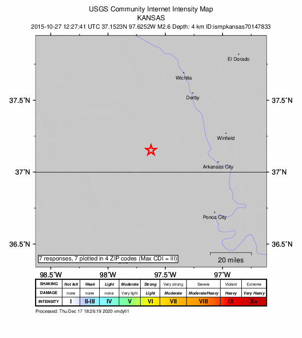 Did You Feel It? map: shaking reported by the public