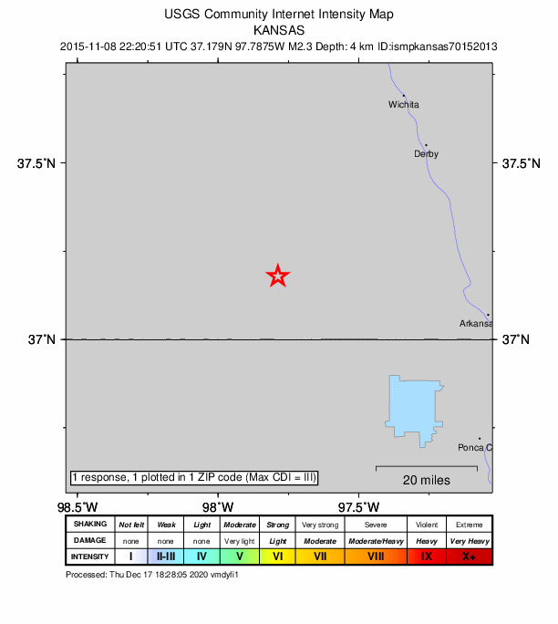 Did You Feel It? map: shaking reported by the public