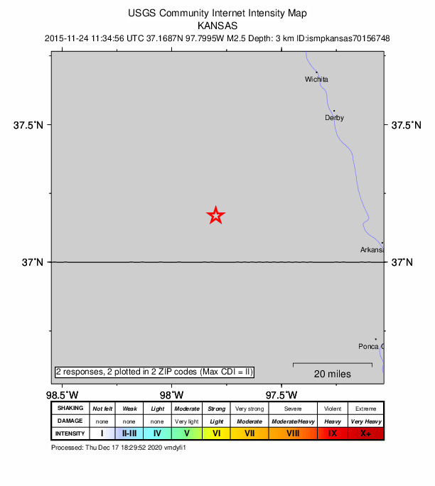 Did You Feel It? map: shaking reported by the public