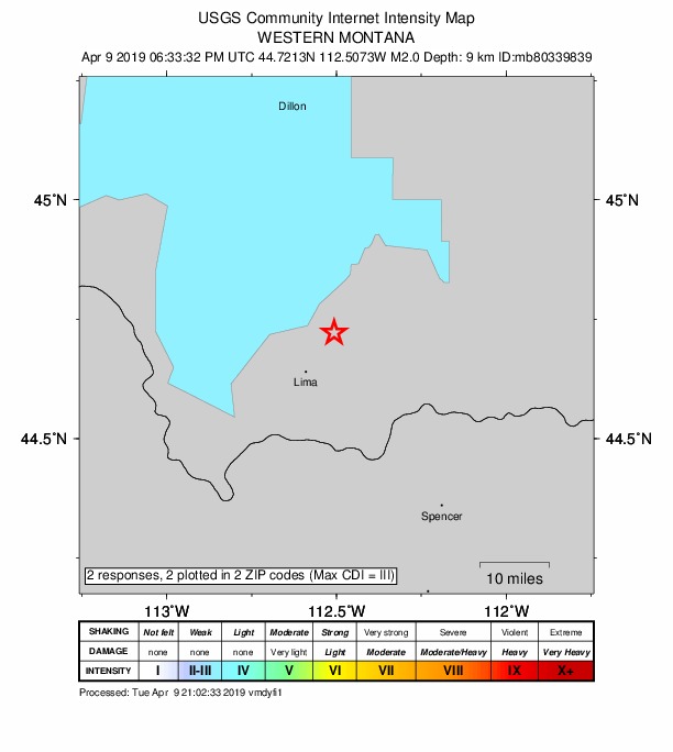 Did You Feel It? map: shaking reported by the public